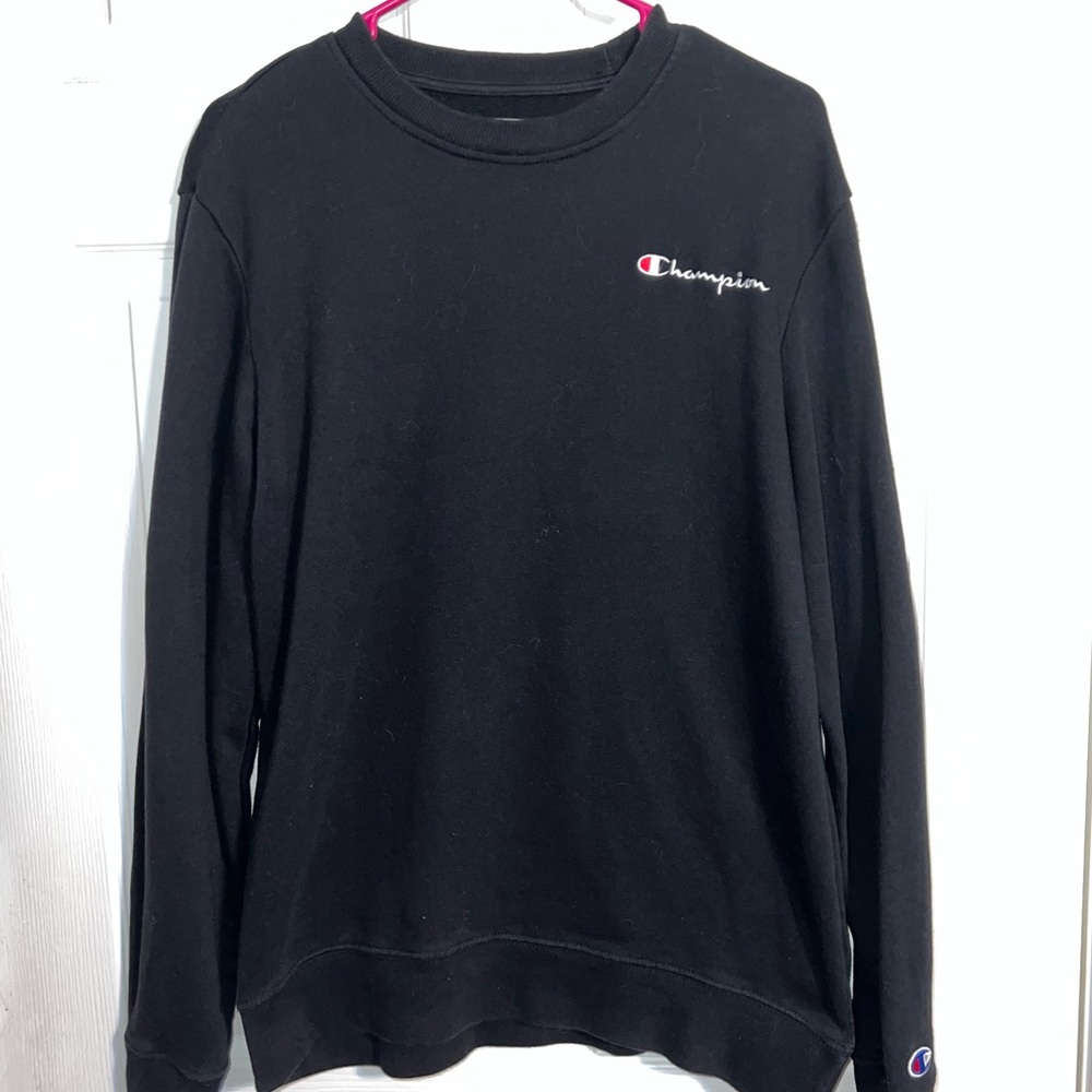 Small champion black sweatshirt